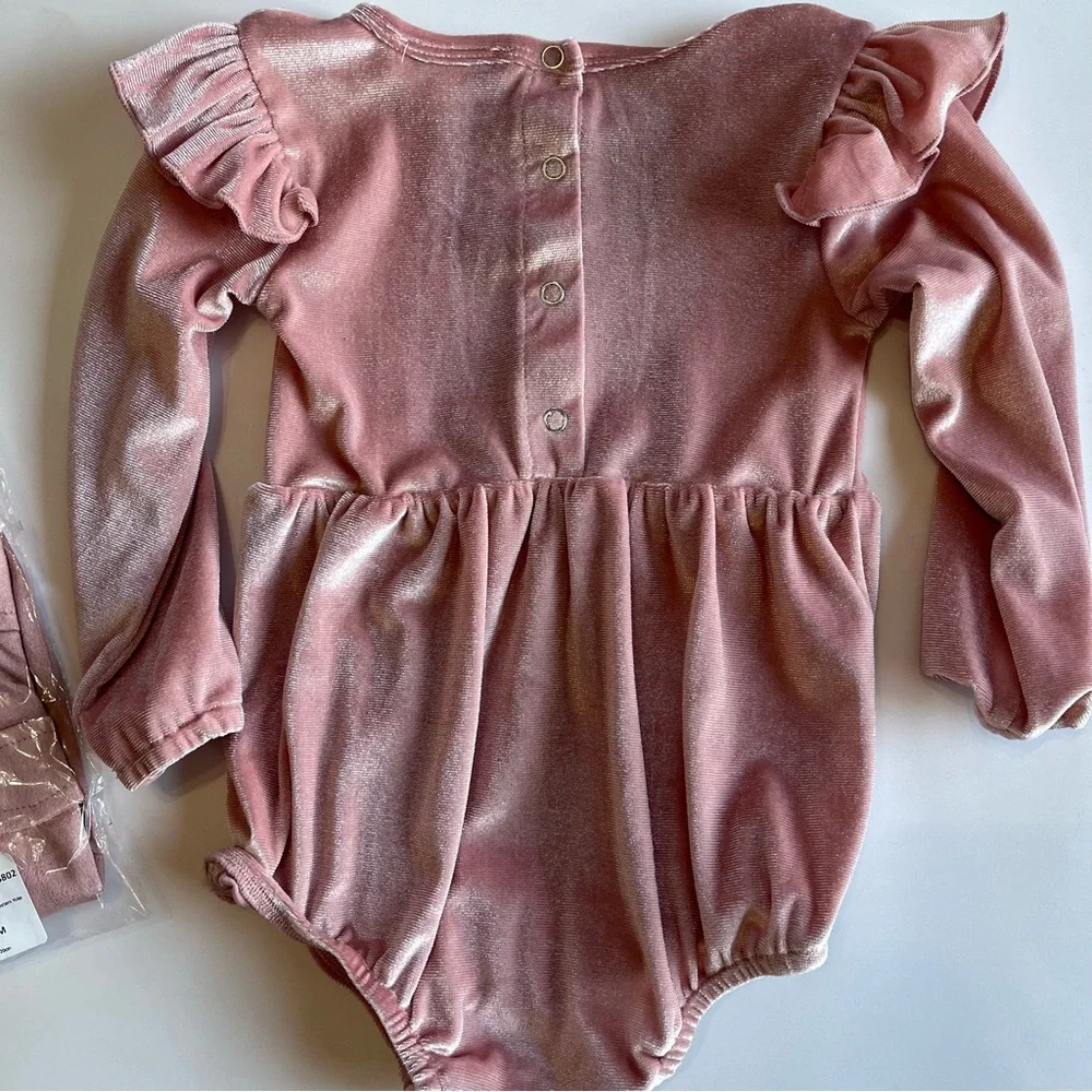 Baileys‎ Blossoms Infant Girls 18-24 Month Bundle Western Pearl Snap Velour